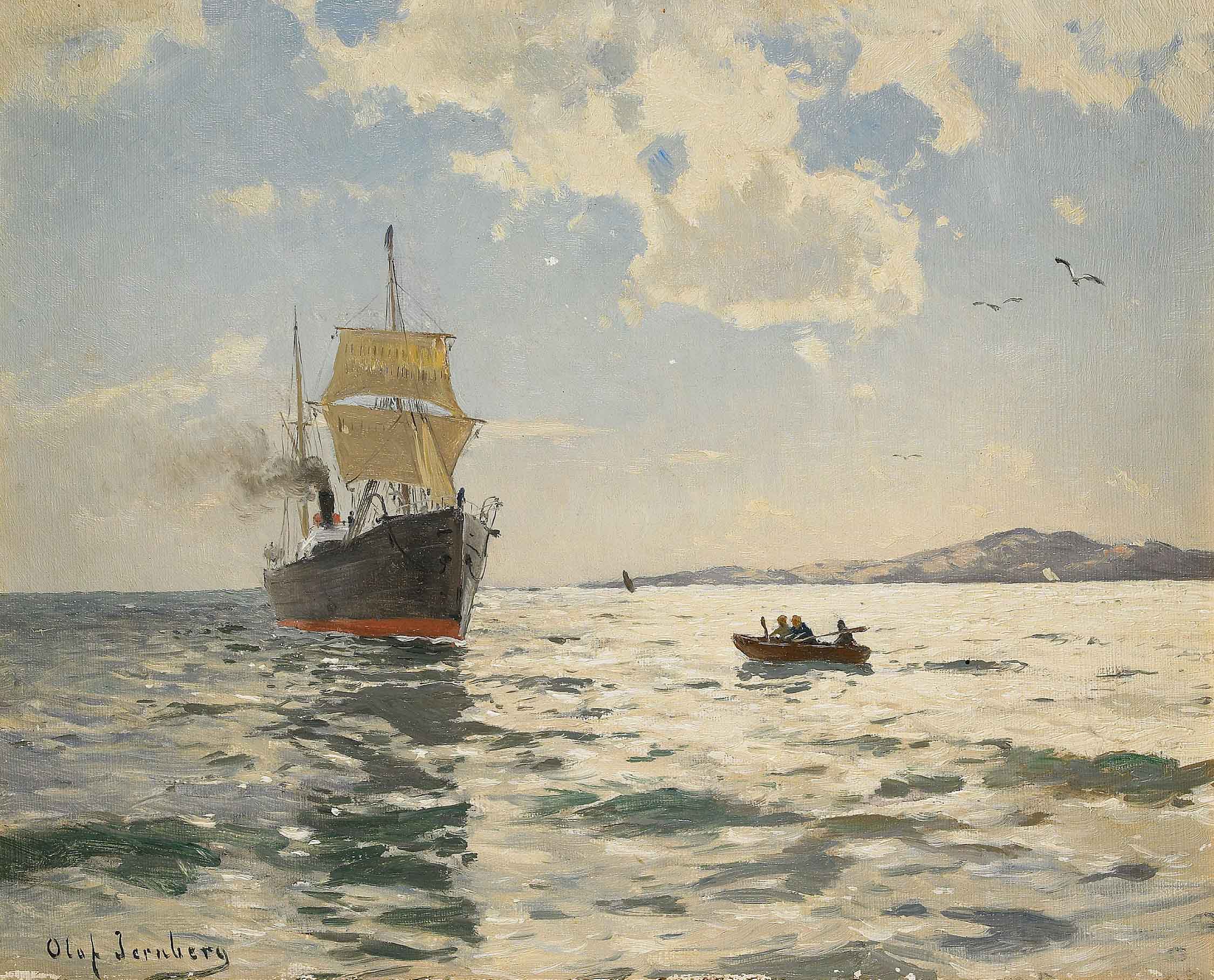 Marin med angfartyg